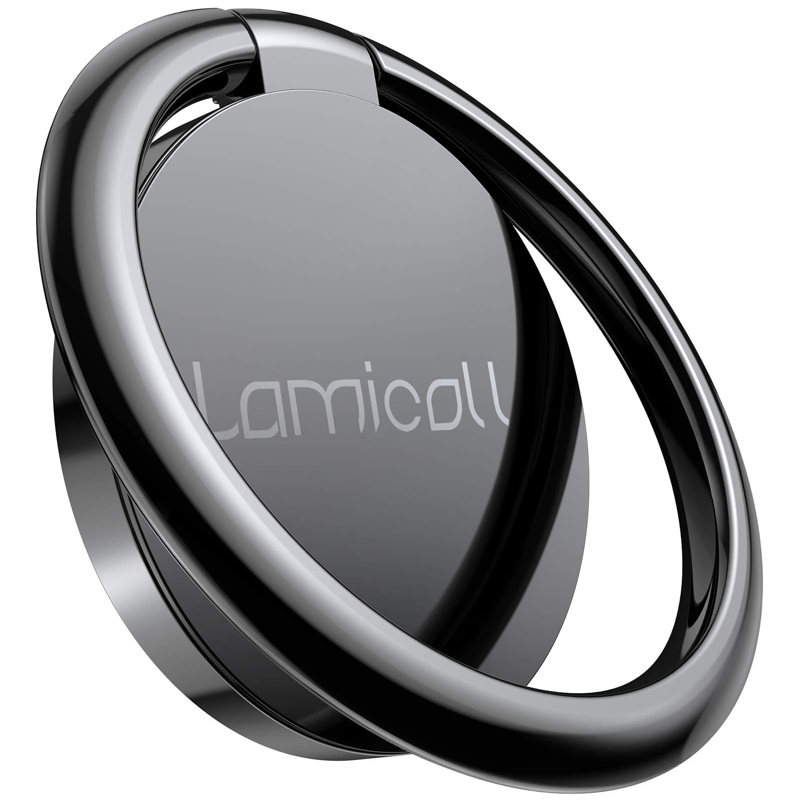 Lamicall Handy Ring Halter, Phone Ring Halterung - Universal 360° Drehbarer Smartphone Fingerhalter für iPhone 17, 16, 15,14, 13, 12, 11 Pro, Xs Max Xs XR X, iPhone 7/8 Plus, Samsung S25 S24 - Schwarz 01-Schwarz