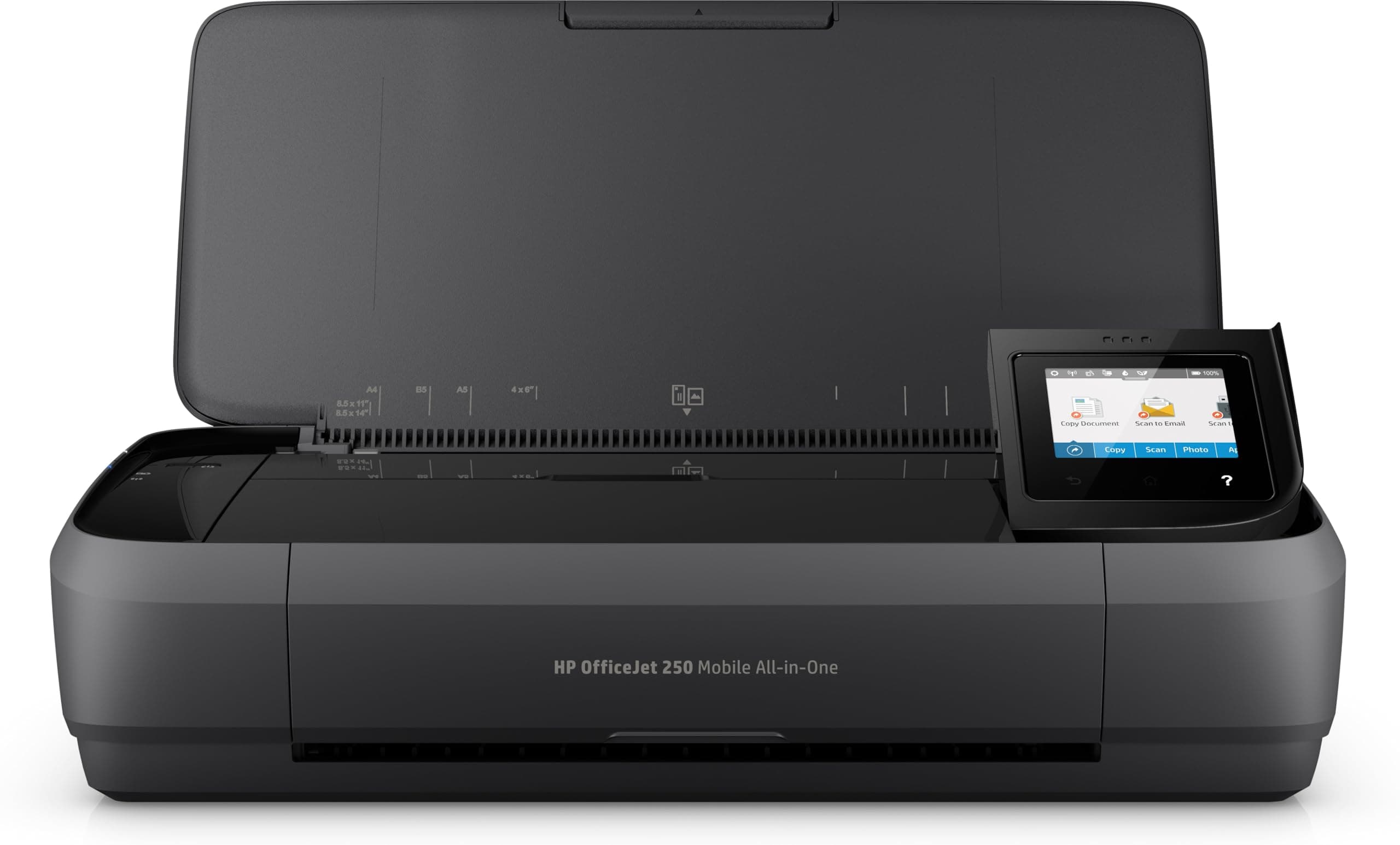 HP OfficeJet 250 mobiler Multifunktionsdrucker (Drucker Scanner, Kopierer, WLAN, HP ePrint, Wifi Direct, USB, 4800 x 1200 dpi) schwarz Drucken+Kopieren+Scannen