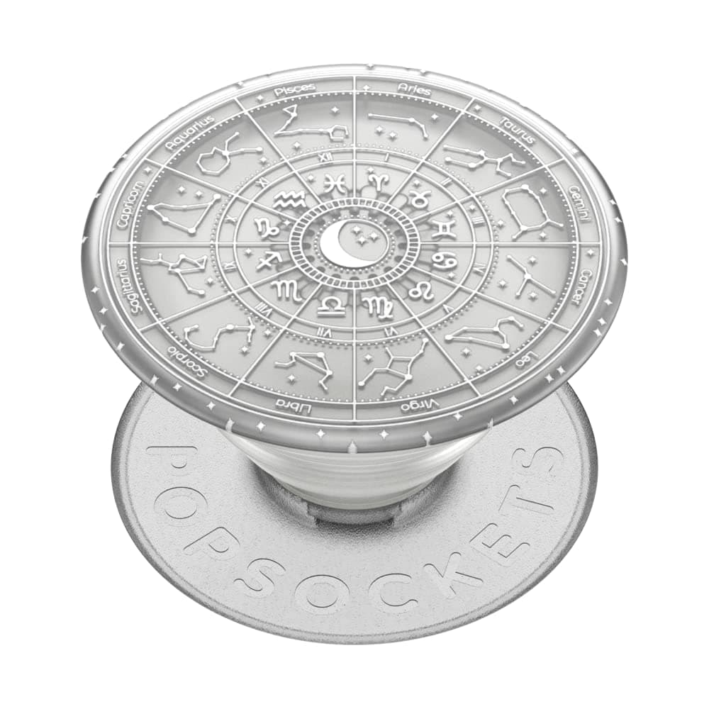 PopSockets Telefonhalter mit ausziehbarem Kickstand, haftender Griff - durchsichtige Sternzeichen Translucent Star Signs