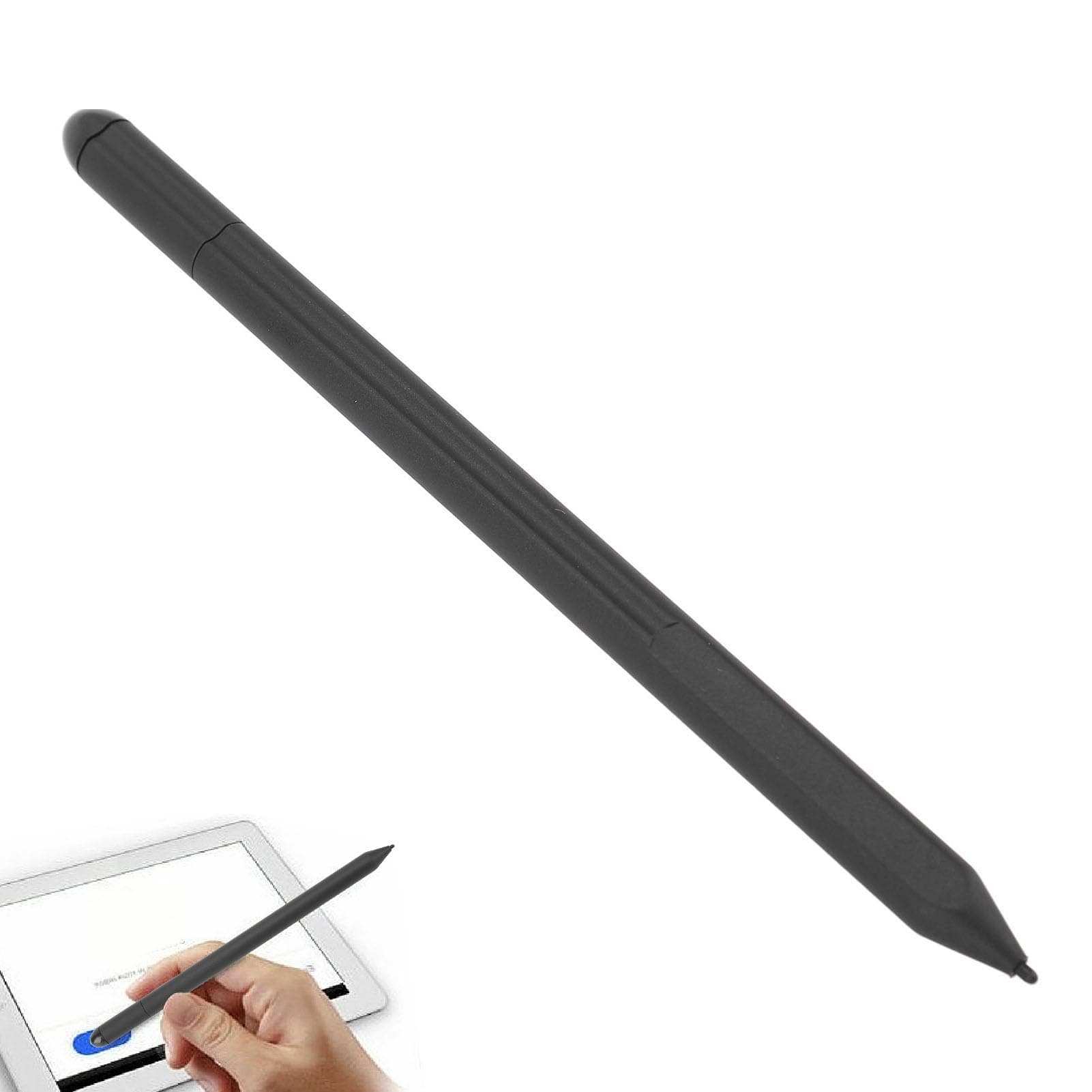 Magnetischer EMR-Stift mit Radiergummi für Remarkable 2/1 und S6 S7 S8 S9, 4096 Druckstufen, Handflächenabweisung, Neigungsunterstützung, 6 Federn & Clip für EMR-kompatible