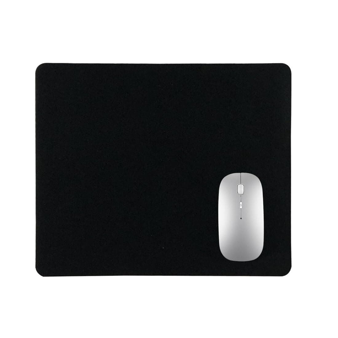 WeddHuis Gaming Maus pad mit rutschfeste Gummiunterseite, wasserdichte Ultraglatte Waschbar Mouse Pad für Kabellose Maus Laptop PC Büro Zuhause Arbeiten Spiele (22x18CM) (Schwarz)