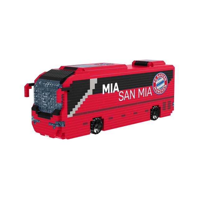 FOCO Offizielles Lizenzprodukt FC Bayern Munich BRXLZ-Steine 3D-Fußball-Reisebus Bau-Set