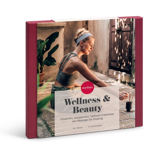 mydays Geschenkbox Wellness & Beauty, Erlebnisse an 176 Standorten, Erlebnis-Gutschein für 1 Person