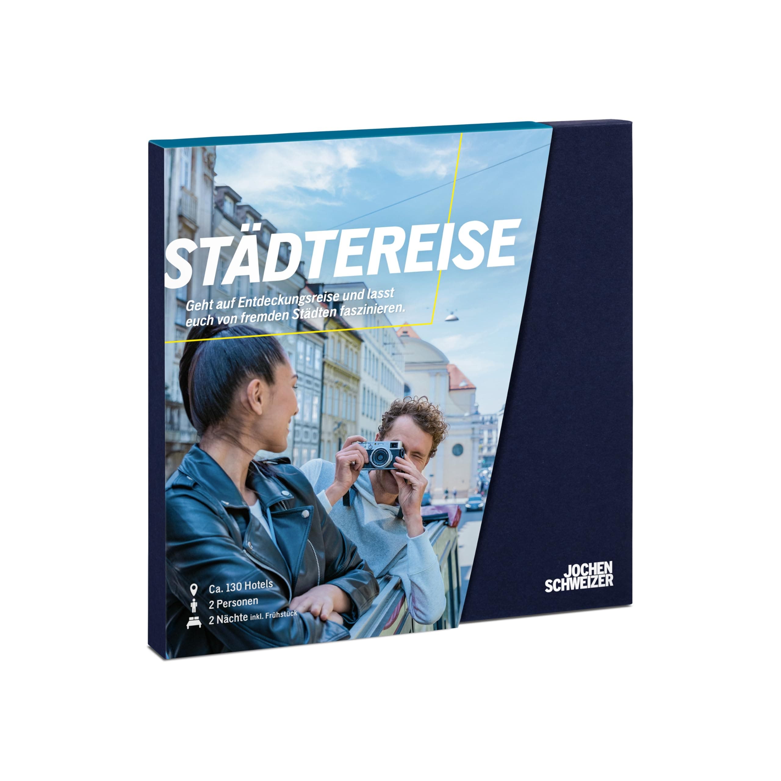 Jochen Schweizer Geschenkbox Städtereise, verschiedene Hotels an 73 Orten, Hotel-Gutschein für 2 Personen
