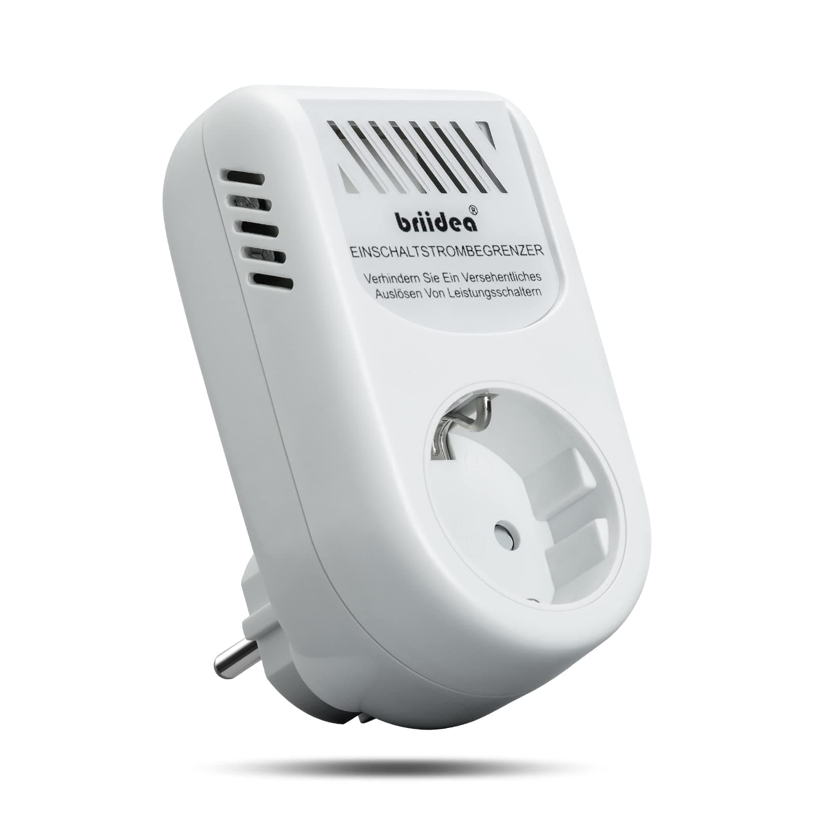 HAUE-02 Anlaufstrombegrenzer, Briidea Einschaltstrombegrenzer (230V 16A), verhindert das Auslösen von Schutzschaltern, Perfekt für Schweißmaschinen, Strahlmaschinen, Winkelschleifer und Kreissägen