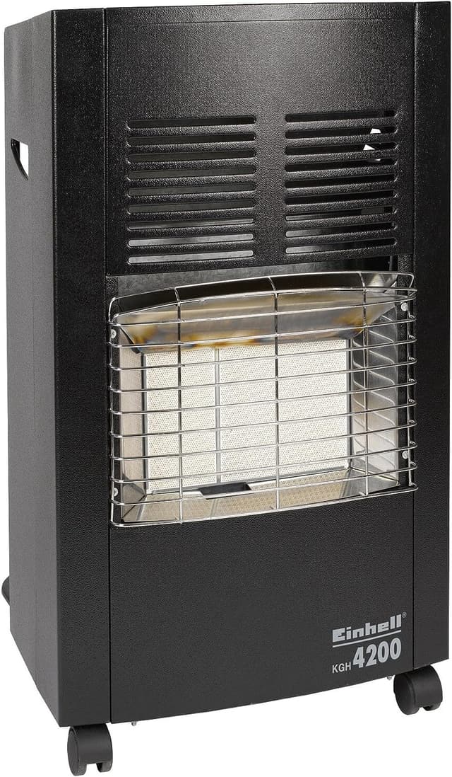 Einhell KGH 4200 Keramik Gasheizer (4200 Watt, inkl. Gasdruckregler), Schwarz
