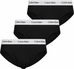 Calvin Klein Herren 3er Pack Hip Briefs Unterhosen Unterwäsche L Schwarz - Black