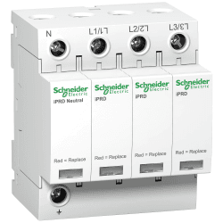 Schneider Electric Überspannungsableitung Acti9 iPRD40, 3-polig+N, Typ 2, Imax 40kA, Artikelnummer A9L40600 Steckbare Schutzmodule iPRD40