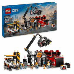 LEGO City 60472 Auto-Schrottplatz Bauspielzeug für Jungen und Mädchen ab 7 Jahren