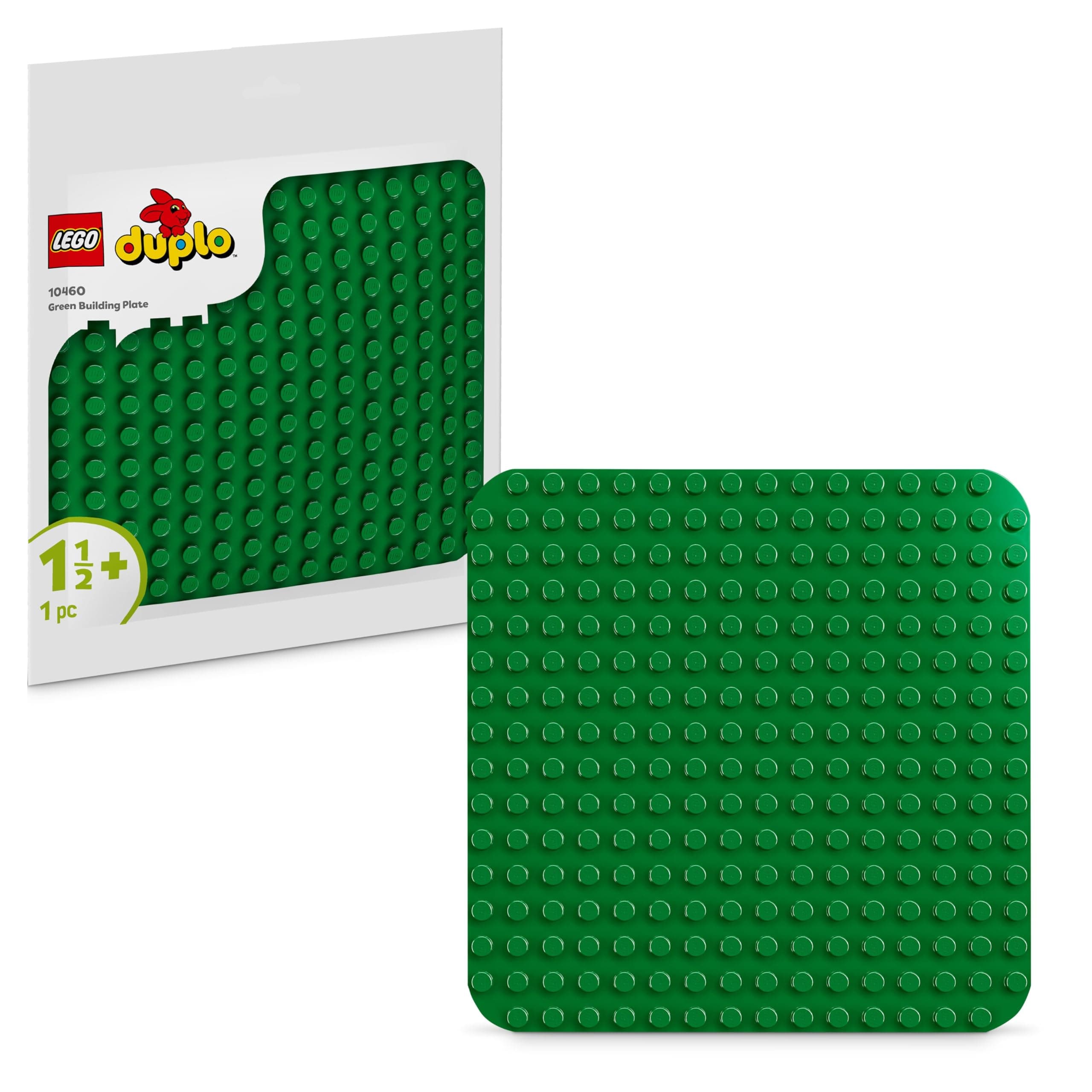 LEGO DUPLO Bauplatte in Grün – Montessori Spielzeug für Jungen & Mädchen ab 1 Jahr – Baumodell für Kleinkinder zum Bauen und Ausstellen – Lernspielzeug - Kinder Geschenk zum Geburtstag – 10460 Angebot bei HelloDeals