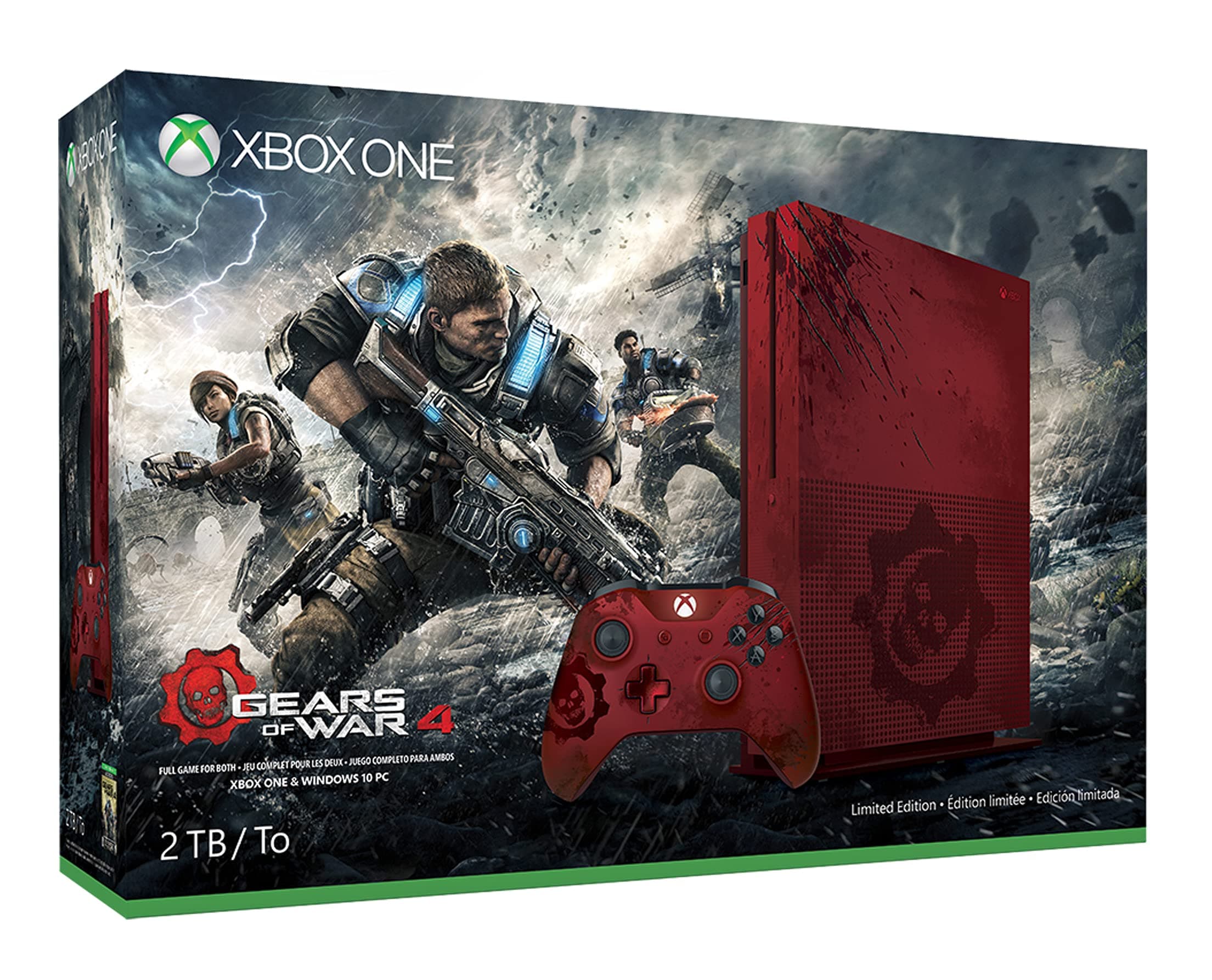 Xbox One S 2TB Konsole - Gears of War 4 Limited Edition Bundle