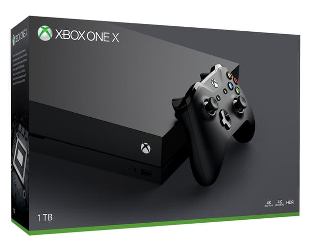 Microsoft Xbox One X - 1 TB - Schwarz (Generalüberholt) Standard Edition