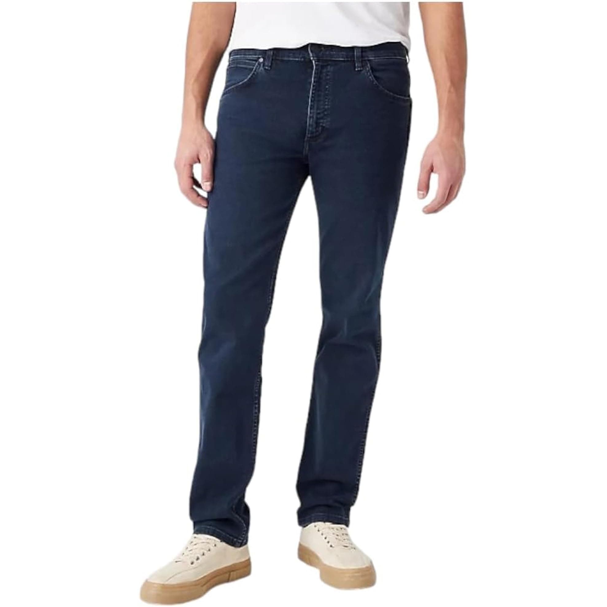Wrangler Herren Jeans Greensboro Regular Fit Herrenhose Straight Blau W30 - W42 Angebot bei HelloDeals
