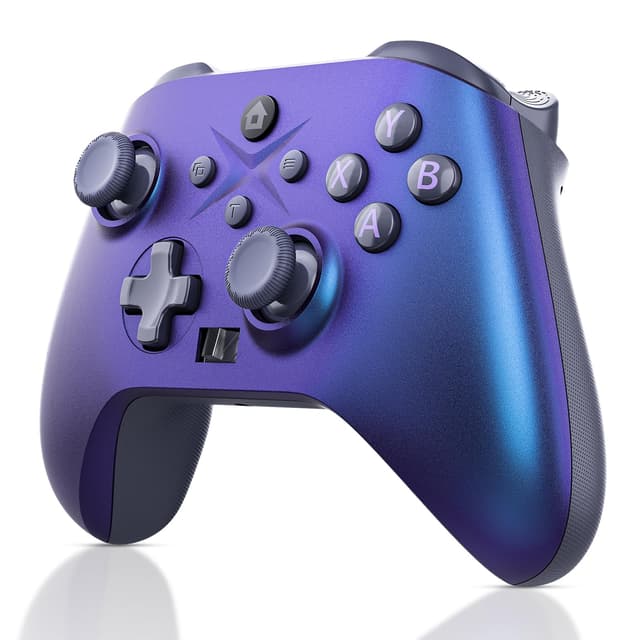 TURPOW Wireless PC Controller, Dual Shock Gamepad with Bluetooth/WiFi/Wired Vibration/Programming/Turbo für PC Windows