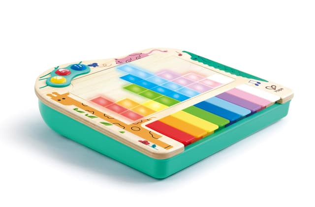 Hape Dynamisches Pixel-Piano, Klavierspielzeug, Musikinstrument für Kinder, ab 12 Monaten