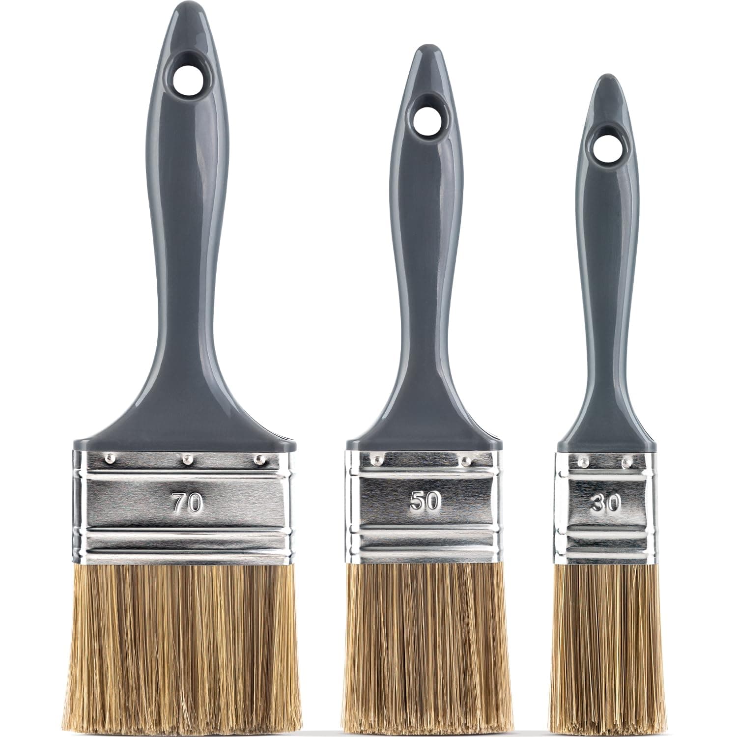 Color Expert 82650315, Lasurpinselset 30/50/70 mm Grau