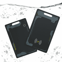 Tracker Android Tracking Card für Android Ultradünn Tracker Karte Android Kabelloses Laden Geldbörsenfinder kompatibel mit Google Find Hub(NUR Android )IP68 Wallet Tracker Android für Geldbörse Koffer Schwarz