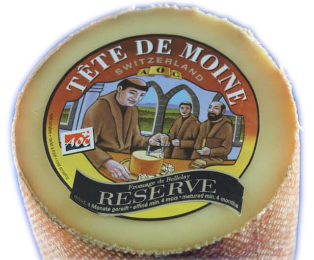 RESERVE Tete de Moine AOP Orig. Schweizer Mönchkopf Käse halber Laib ca. 400 g