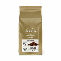by Amazon House Blend Kaffeebohnen, mittelgeröstet, 1 kg, Rainforest Alliance zertifiziert House Blend 1 kg (1er Pack)