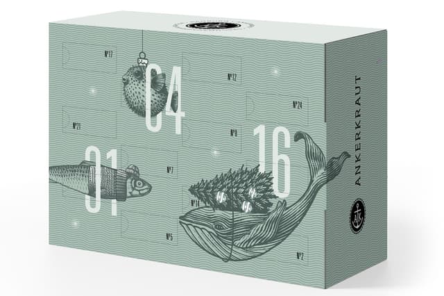 Ankerkraut "der Lütte" Adventskalender 2025, der perfekte Probier-Kalender mit 24 kleinen Gewürz-Überraschungen, 24 Türchen zum Öffnen, Gewürze-Ideen, Adventskalender für Frauen, Männer, Div.