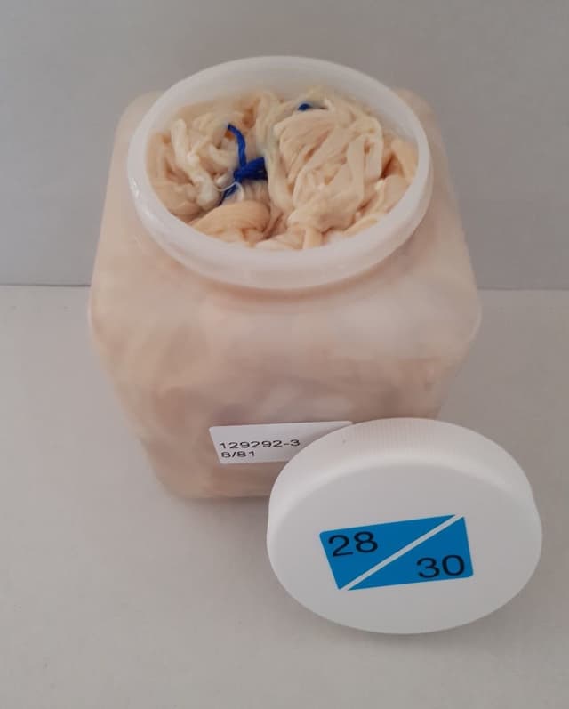 Schweinedarm Kaliber 28/30 91,4 Meter füllfertig 1A in der Dose Spitzenqualität Bratwurstdarm