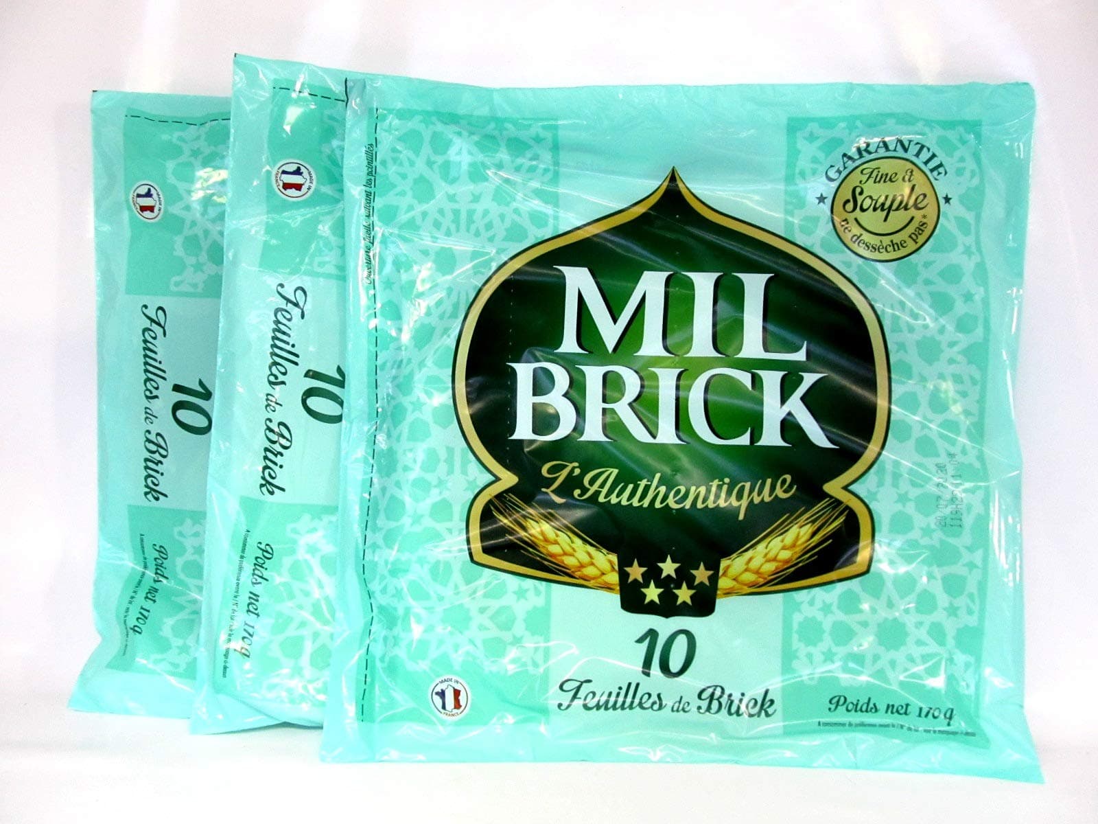 Brick-Teig, rund, ca. ø 27cm, hauchdünn, 3x170g. 30 Blatt