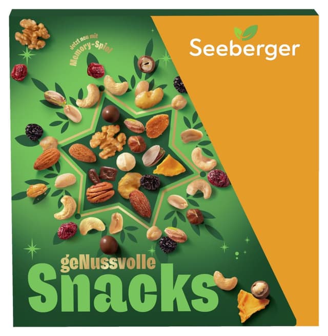 Seeberger Adventskalender 2025 - GeNussvolle Adventszeit - mit 24 unterschiedlichen Snack-Überraschungen