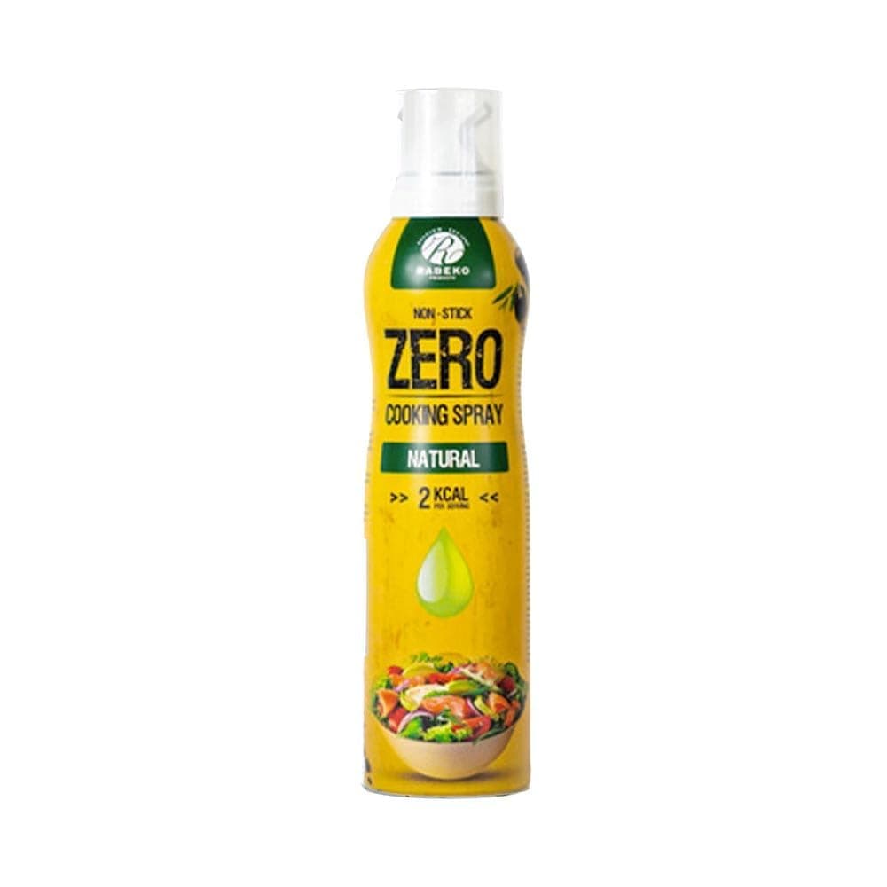 Rabeko Zero Kochspray kalorienarm | natürlich | 800 Portionen,2 kcal pro Sprühstoß| Pfannenspray zum Braten, Grillen & Backen| ohne Zusätze, ohne Zucker | Gluten und Laktosefrei 1 x 200ml Kochspray Natürlich 1 pack