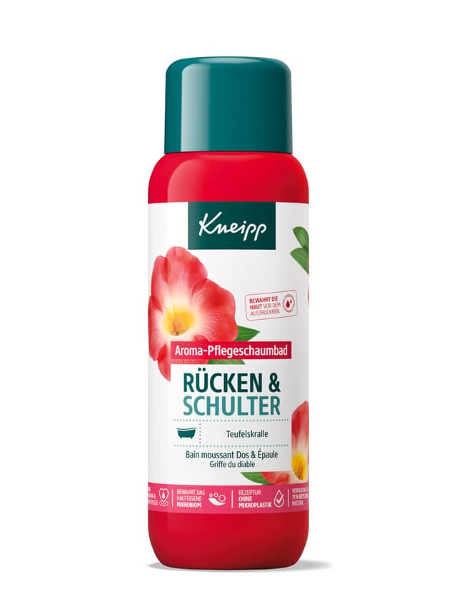 Kneipp Aroma-Pflegeschaumbad Rücken & Schulter - Wohltuend für Rücken, Nacken und Schulter - Rezeptur ohne Mikroplastik - 400ml 400 ml (1er Pack)