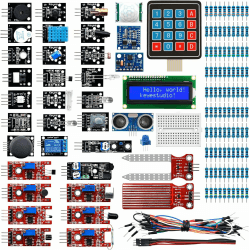 KEYESTUDIO 37 in 1 Sensormodul Kit kompatibel mit Arduino IDE, Raspberry Pi, elektronisches Starter Kit für Anfänger geeignet Gebundene Ausgabe