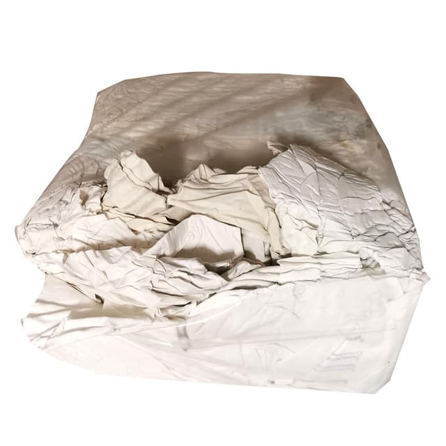 LudwigLacke Putzlappen/Putztücher/Reinigungstücher – Kattun Weiß, 10 kg