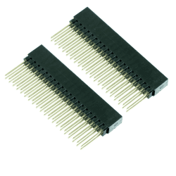 Paradisetronic.com Stapelbare Buchsenleiste für Raspberry Pi 2/3/4/5/Zero, 2x20-polig, 2er Pack (2x20)