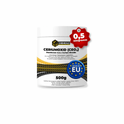 MRM CHEMICALS - Ceriumoxid (Ceroxid, CeO₂) Glaspolitur – 1 x 500 g Polierpulver – Kratzerentferner für Glas, Scheinwerfer, Windschutzscheibe, Spiegel & Acrylglas – Profi Poliermittel 1 x 500g