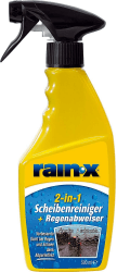 Rain-X 2-in-1 Scheibenreiniger - Regenabweiser - Streifenfreie Reinigung - Schutz vor Schmutz, Schnee und Insekten - 500 ml Single