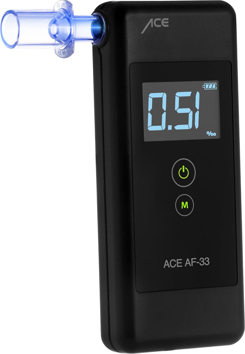 ACE AF-33 Alkotester - der #1 Alkoholtester laut BILD mit Note 1,1 (Test 2025) - polizeigenauer Alkohol-/Promilletester Angebot bei HelloDeals