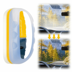 Automotive Ölfilm Reinigungsbürste, 2025 Neu Multifunktionaler Auto Glasreiniger mit 120ML Ölfilm Entferner, Anti-Beschlag Glasreiniger für Autoscheiben, Windschutzscheiben & Spiegel (1)