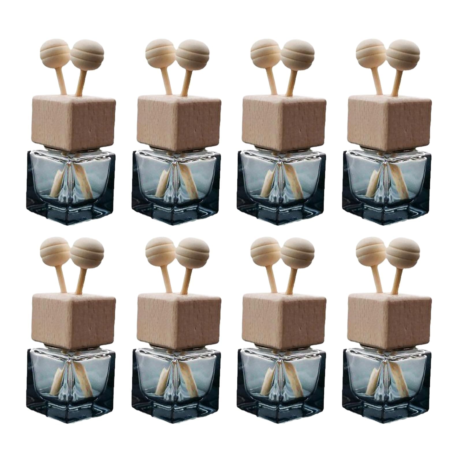 8 Stück Auto-Lufterfrischer Parfüm-Clip-Diffusor 8 ml für Aromatherapie-Duft-Ornament Leere ätherische Öl-Parfüm-Fläschchen, Diffusor-Entlüftungsauslass, klares Glas, Leere Dekorationsflasche Blanco Transparente Angebot bei HelloDeals