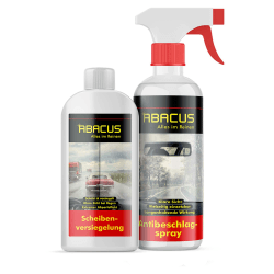 ABACUS® Anti-Beschlag & Scheibenversiegelung Set Scheibenversiegelung und Reiniger mit Antibeschlagwirkung (7471)
