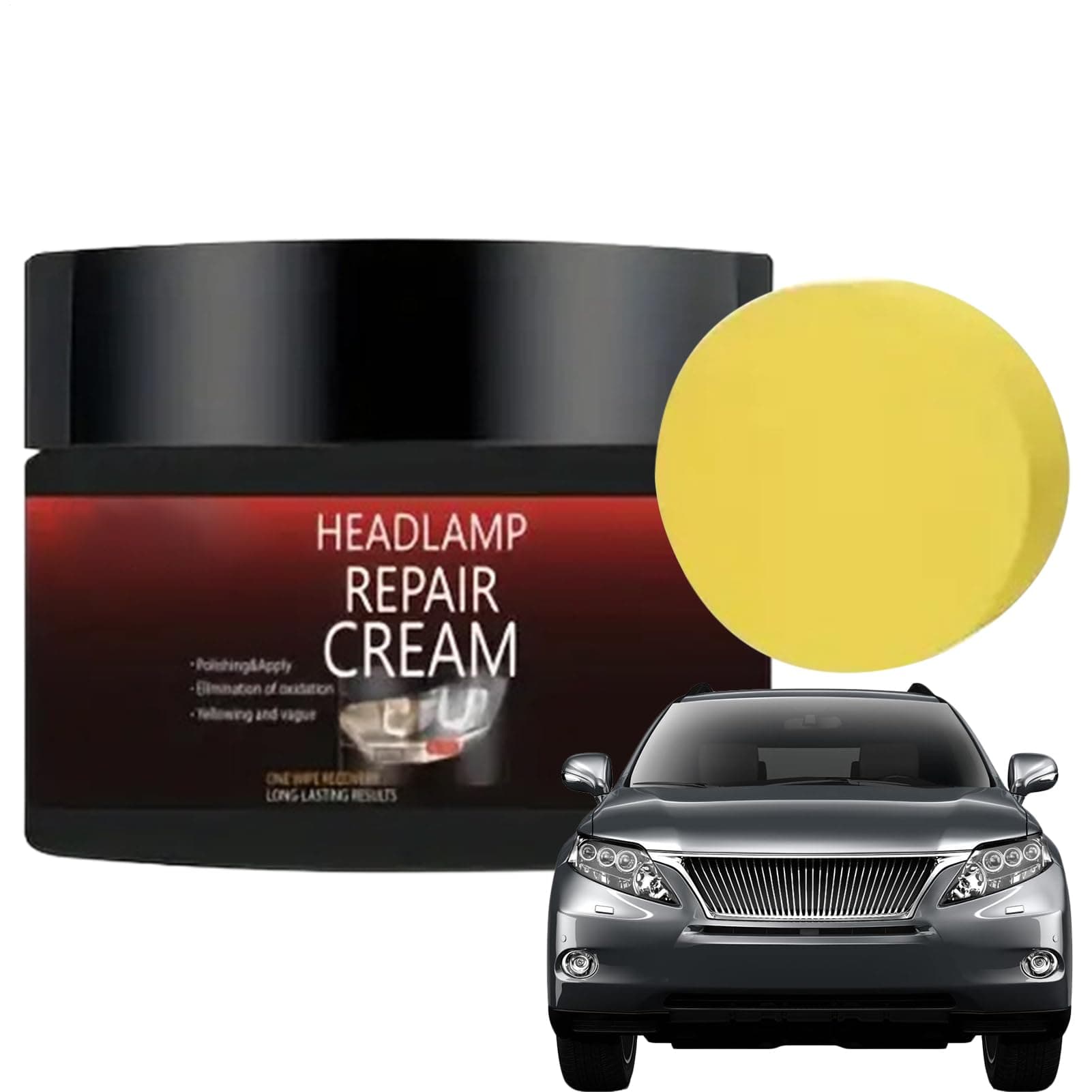 Scheinwerfer Reparaturset, Auto Frontleuchten Versiegelung Reparatur Reinigung Creme, Langzeitwirkende Politur Für Scheinwerfer Rückleuchten Windschutzscheibe