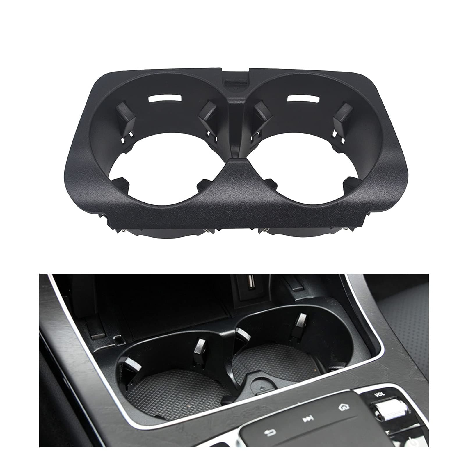 Getränkehalter W205 Mercedes C Klasse, Mittelkonsole Becherhalter für W213, Cup Holder Passend für Mercedes E Klasse C Klasse A2056800691 Stil 1 Angebot bei HelloDeals