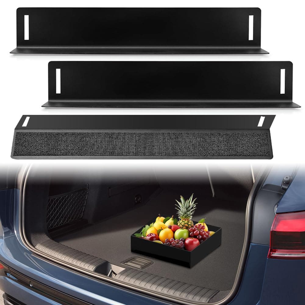3 Stück Auto Kofferraum Organizer mit Klett, Kofferraum Klett Fixierung, Gepäckfixierung Kofferraum, Kofferraum Trenner, Car Organizer für Auto, Van, SUV, Kofferraumtasche, auto Zubehör Kofferraum Angebot bei HelloDeals