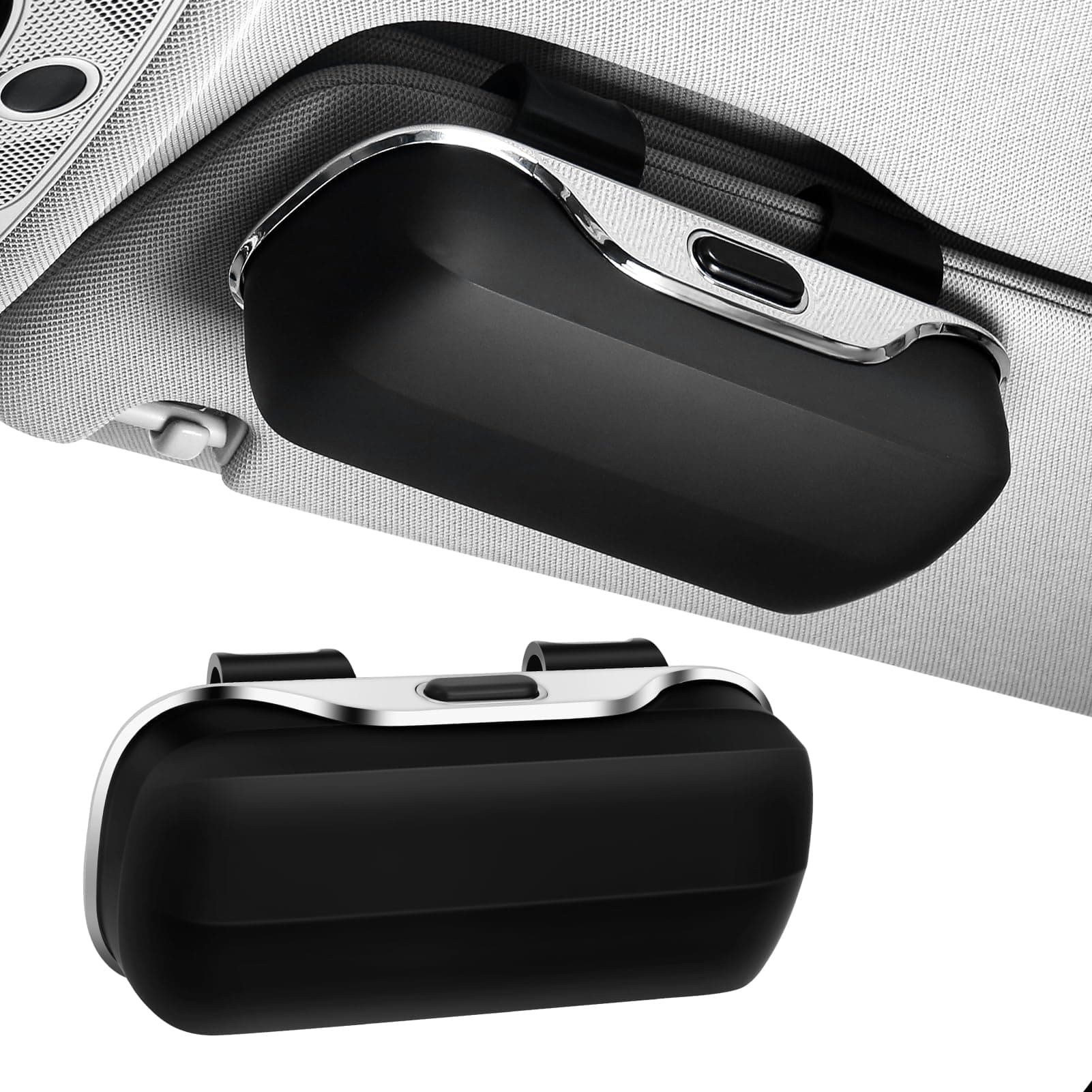 Pinyenr Brillenhalter für Auto,Sonnenbrillenhalter Auto Brillenhalterung Auto Sonnenblende Organizer Brillenhalter für Auto Sonnenblende Angebot bei HelloDeals