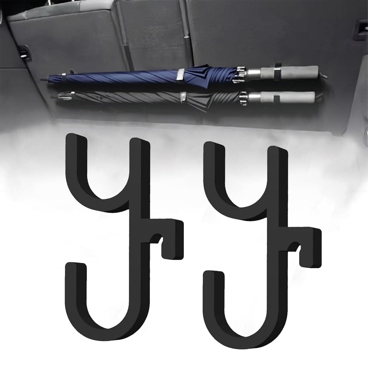 2 Stück Auto regenschirm halter,Regenschirmhalter auto kofferraum,schirmhalter auto kofferraum,Kofferraum Haken,kofferraum organizer