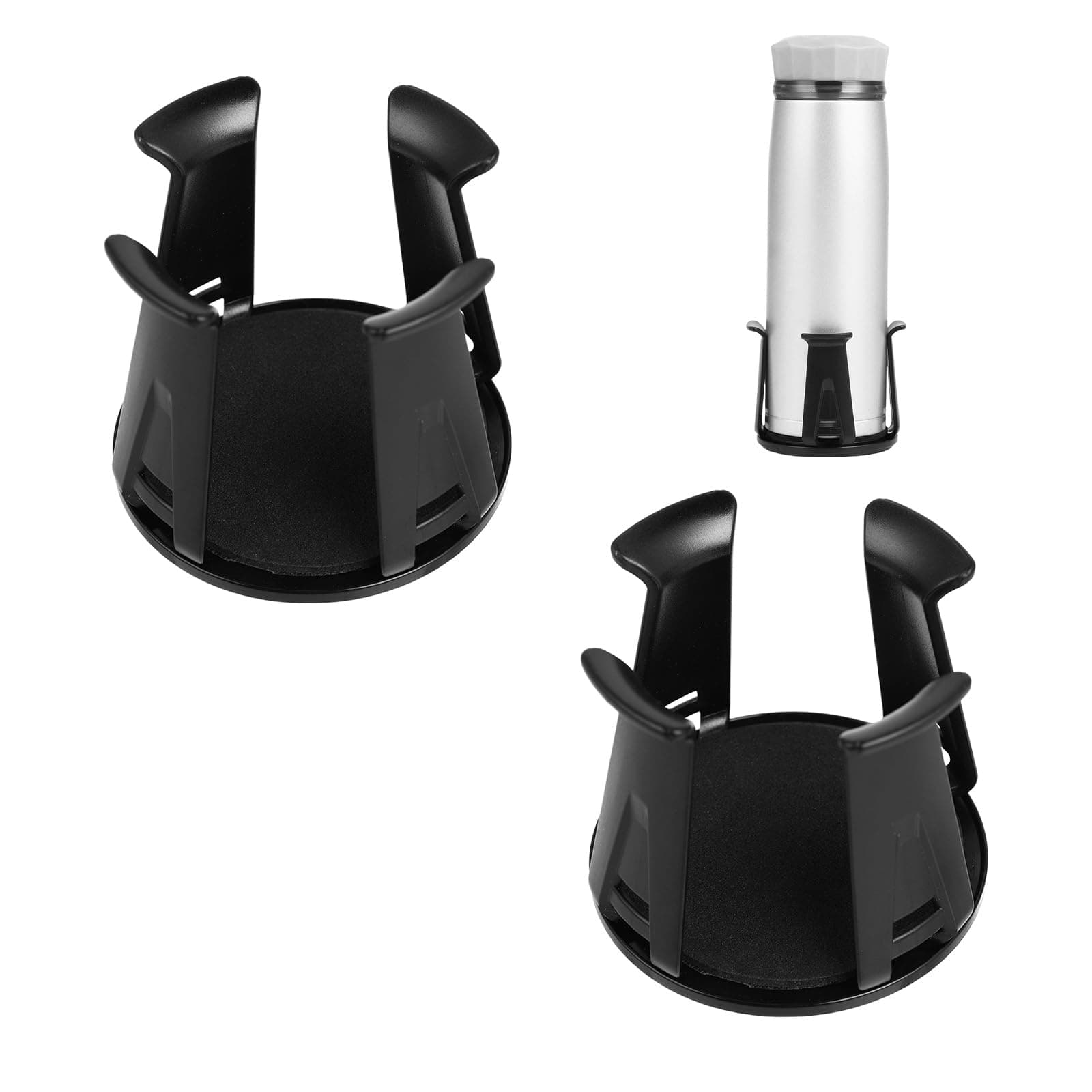 Getränkehalter Auto 2 Stück Multifunktionale Auto Becherhalter für Auto Innenraum Universeller Flaschenhalter für Mittelkonsole Rücksitz Kompatibel mit Kaffeebechern Dosen