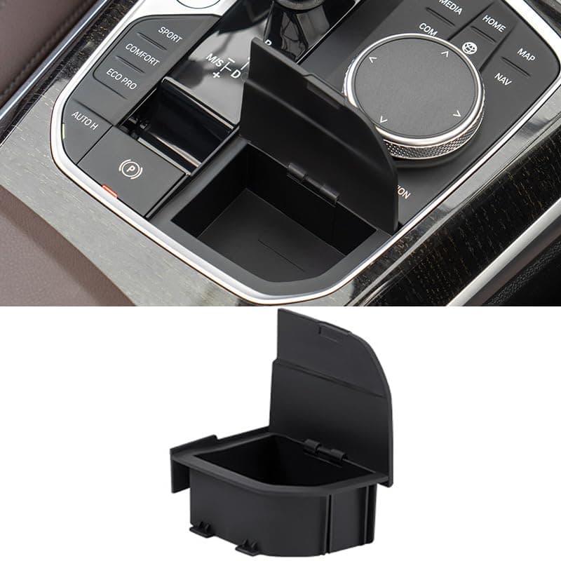 GIONAR Auto-Schalthebel-Aufbewahrungsbox für BMW 1 3 4 Serie X3 X4 X5 X6 X7 F40 F44 G20 G21 G22 G23 G24 G26 G01 G02 G05 G06 G07 I4 I3 Mittelkonsole Ablagefach Organizer Zubehör Angebot bei HelloDeals