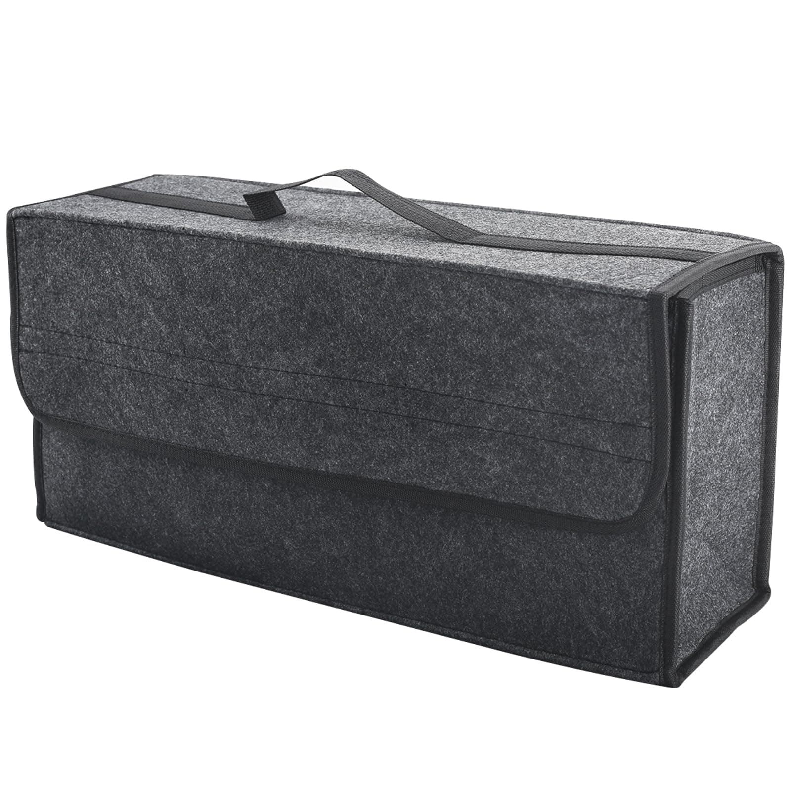 VAGCARS Auto Kofferraum Organizer, Faltbar Kofferraumtasche, Rutschfest Filz Auto Organizer Toolbag mit Klettbändern, Universell Autotasche, Kfz Zubehör Geeignet für alle Fahrzeuge 1 Stück Angebot bei HelloDeals