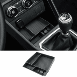 CDEFG Kompatibel mit Dacia Sandero 3/Stepway 3/Jogger 2022-2024 2025 Mittelkonsole Organizer Aufbewahrungsbox Center Console Organizer Tray Handschuhfach Sandero Stepway 3 Zubehör Sandero 3 Mittelkonsole