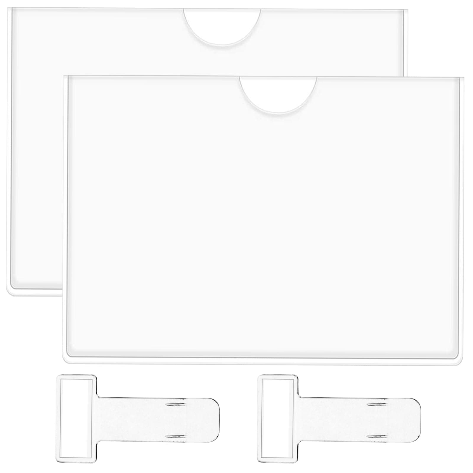 Raxfekro 4 Stück 22.5 * 15.5cm Parkscheinhalter WindschutzscheibeAuto Parkschein Clip Windschutzscheibe Parkausweis Halter Etikettenhalter Selbstklebend Parkausweis Halterung für Auto