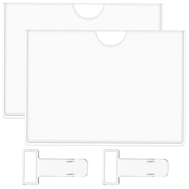 Raxfekro 4 Stück 22.5 * 15.5cm Parkscheinhalter WindschutzscheibeAuto Parkschein Clip Windschutzscheibe Parkausweis Halter Etikettenhalter Selbstklebend Parkausweis Halterung für Auto