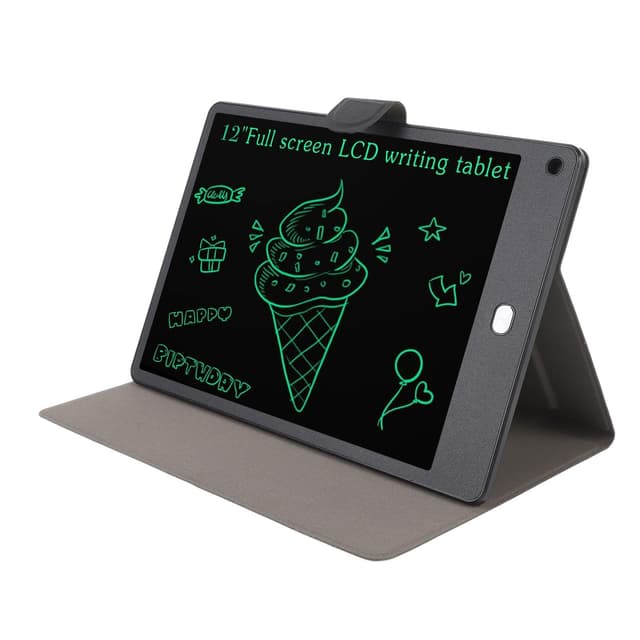 12 -Zoll -LCD -Schreibtablette, Wiederverwendbares Löschbares Elektronisches Zeichnungs -Tablet, Lobable Doodle Board mit PU -Fallstift, Desktop -Kalender Wiederaufladbares